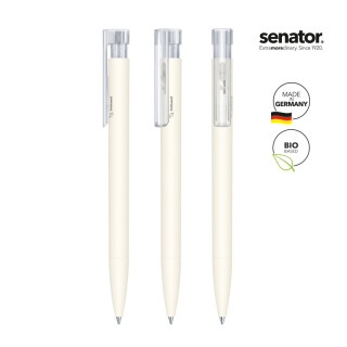senator Liberty Bio Druckkugelschreiber, creme weiß