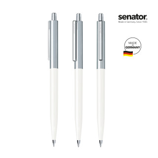 senator Point Metal Druckkugelschreiber, weiß