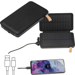 Solarpowerbank 8.000 mAh, schwarz
