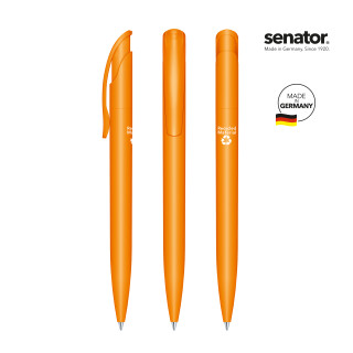 senator Challenger Matt Recycled Druckkugelschreiber, orange