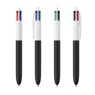BIC® 4 Farben Soft, weiß, weiches schwarz