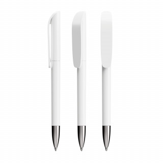 BIC® Super Clip Advance Ballpen, weiß