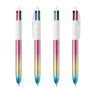 BIC® 4 Farben® Farbverlauf, rosa, gelb, türkis