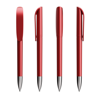 BIC® Super Clip Glacé Advance, rot glasiert