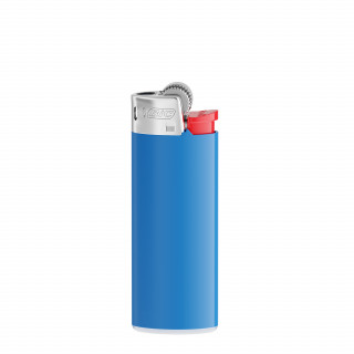 BIC® J25 Feuerzeug, Corpus blau, Boden weiß, Drücker rot