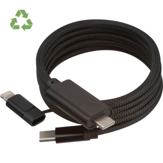 Magnetisches Schnellladekabel, schwarz