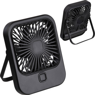 Tischventilator mit Akku, schwarz