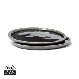 Nomimono 26,5cm Teller, 2er-Set, schwarz