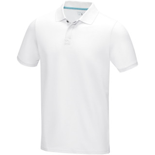 Graphite Poloshirt aus Bio-Baumwolle für Herren, weiss, M