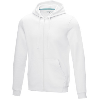 Ruby Hoodie mit durchgehendem Reißverschluss aus GOTS-zertifiziertem Bio-Material für Herren, weiss, XS