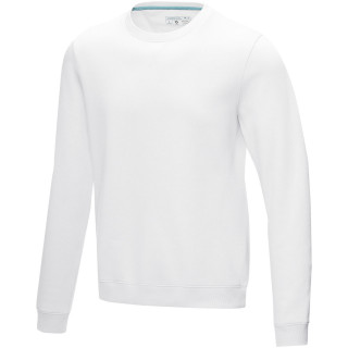 Jasper Pullover mit Rundhalsausschnitt aus Bio-Material für Herren, weiss, XS