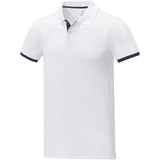 Morgan Polo für Herren, zweifarbig, weiß, XS