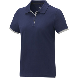Morgan Polo für Damen, zweifarbig, navy, M