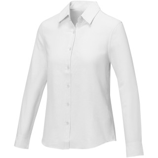 Pollux Damenbluse mit langen Ärmeln , weiß, 4XL