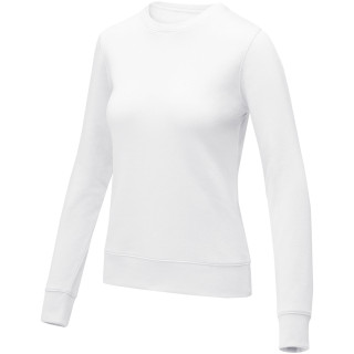 Zenon Damenpullover mit Rundhalsausschnitt, weiss, L