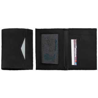 CreativDesign® Ausweistasche "PeppPaper", schwarz, silber