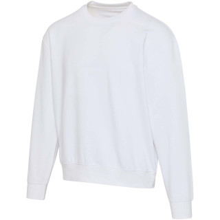 Boris Oversize Sweatshirt mit Rundhalsausschnitt aus recycelter 280 g/m2 Bio Baumwolle (OCS), unisex, weiß, XS
