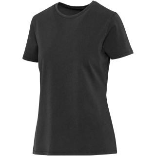 Nanaimo Kurzärmeliges T-Shirt für Damen im Washed Look, 160 g/m2, schwarz, XS