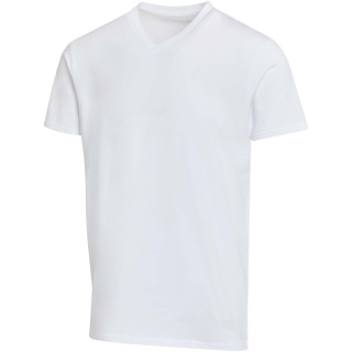Balfour 200 g/m² Kurzärmeliges T-Shirt V-Ausschnitt Bio Baumwolle (OCS), unisex, weiß, XS