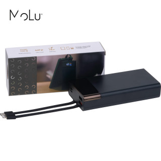MoLu Powerbank Marbella, schwarz