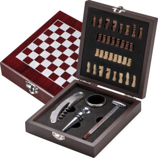 Schach Weinset San Gimignano, braun