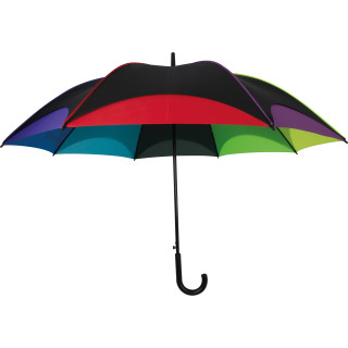 Automatik Regenschirm in Regenbogefarben, mehrfarbig