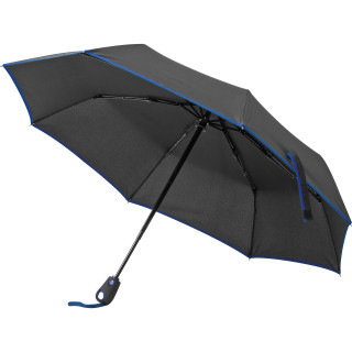 Taschenschirm aus Pongee mit Fiberglas Gestänge, blau