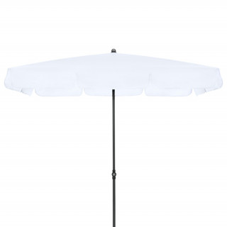 doppler Sonnenschirm Waterproof 185 x 120 cm/4-tlg, mit Volant, ohne Sockel, weiß