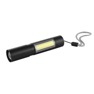 Metmaxx® Taschenlampe "BlackChargeMicro", schwarz