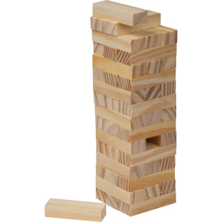 Stapel Geschicklichkeitsspiel aus Holz LEOPOLDO, braun