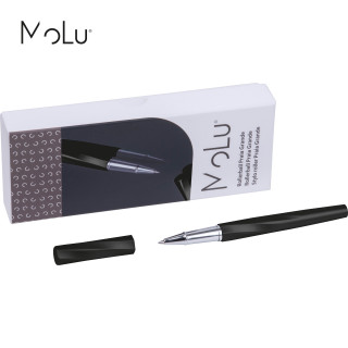 MoLu Messing Rollerball Praia Grande, schwarz