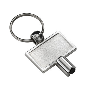 Schlüsselanhänger mit Heizungsentlüftungsschlüssel RE98-MADISON, silber