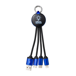 3-in-1 Ladekabel mit Beleuchtung REEVES-PUHALANI, blau, blau