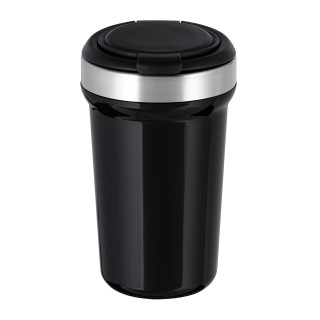 Thermobecher RETUMBLER-myVIVERO, silber, schwarz, schwarz