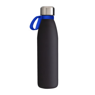Trinkflasche RETUMBLER-myTOULON GLASS, schwarz, blau
