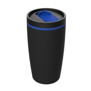 Thermobecher RETUMBLER-METZ, schwarz, blau, blau