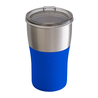 Trinkbecher RETUMBLER-MEZZO, silber, blau