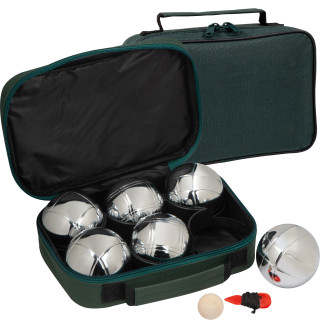 Boules Spiel mit 6 Metallkugeln MAY, grün