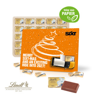 Tisch-Adventskalender, Lindt "Select Edition", Inlay aus Papier
