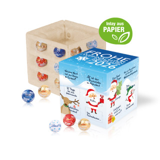 Adventskalender "Cube", Lindt Schokolade, Papier-Inlay