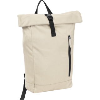 Recycelter Baumwoll-Rucksack Woodstock, beige