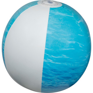 Strandball mit Meeroptik CLAYTON, türkis