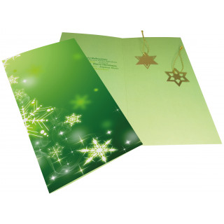 Weihnachtskarte Goldene Weihnachtsstimmung, 1-4 c Digitaldruck inklusive, ohne Kuvert