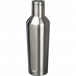 Vakuum Isolierflasche aus Edelstahl, 500ml, grau