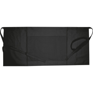 Servierschürze aus Baumwolle, schwarz