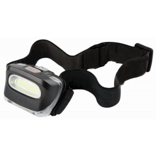 Metmaxx® LED MegaBeam Kopflampe "TopCOB", schwarz, transparent