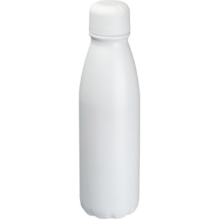 Trinkflasche aus Metall, 600ml, weiss