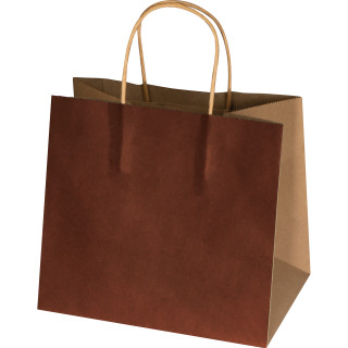 Recycelte Papiertasche klein, braun