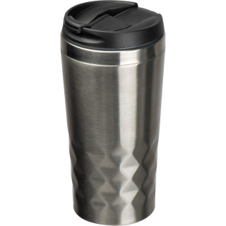 Trinkbecher mit Muster, 400ml, grau