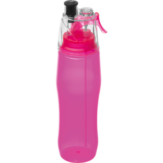 Sporttrinkflasche mit Sprayfunktion, pink